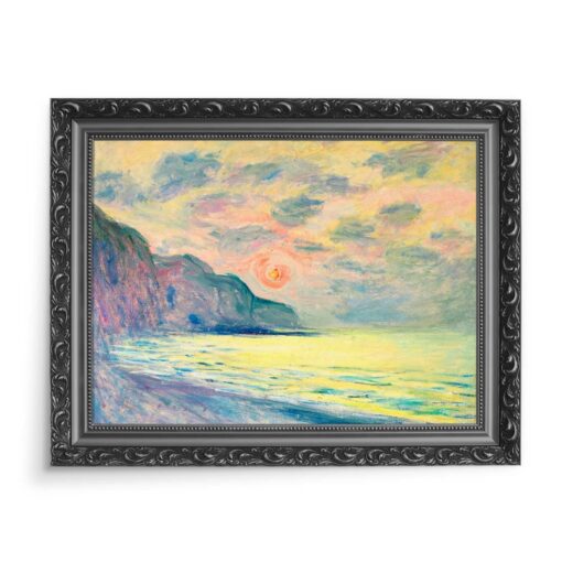 Claude Monet Staw Efekt Sniegu zima 70x50 wydruk na płótnie CANVAS