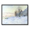 Claude Monet Światło słoneczne i śnieg 40×30 w RAMIE