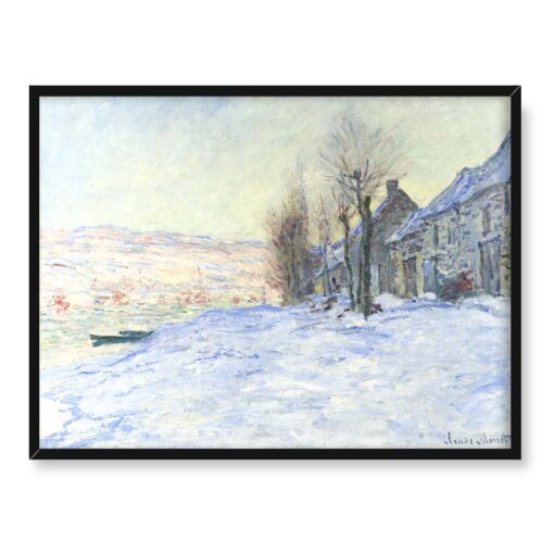 Claude Monet Światło słoneczne i śnieg 40x30 w RAMIE