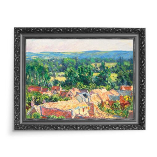 Claude Monet Widok na Giverny 70x50 wydruk na płótnie CANVAS