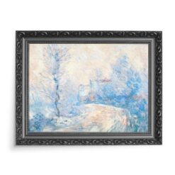 Claude Monet Wjazd do Giverny w Sniegu Zima 70×50 wydruk na płótnie CANVAS