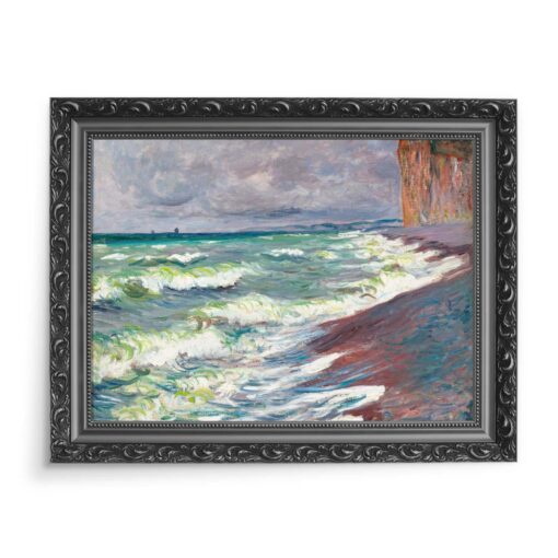 Claude Monet Wzburzone morze Pourville Francja 70x50 wydruk na płótnie CANVAS