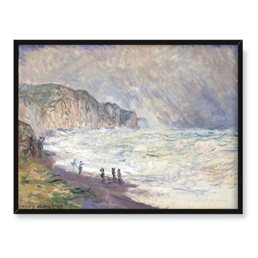 Claude Monet Wzburzone morze w Pourville Francja 40x30