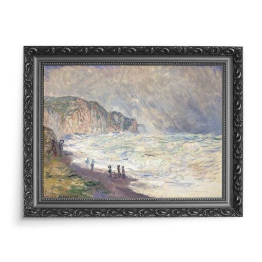 Claude Monet Wzburzone morze w Pourville Francja 70x50 wydruk na płótnie CANVAS