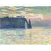 Claude Monet Zachód słońca nad Etretat — produkt cyfrowy do pobrania