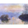 Claude Monet Zachód słońca nad Sekwaną Zima — produkt cyfrowy do pobrania