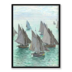 Claude Monet Żaglówki na spokojnym morzu 30x40
