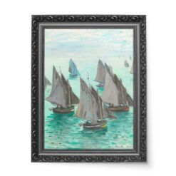 Claude Monet Żaglówki na spokojnym morzu 50×70 wydruk na płótnie CANVAS