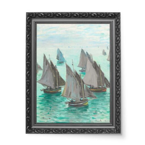 Claude Monet Żaglówki na spokojnym morzu 50x70 wydruk na płótnie CANVAS