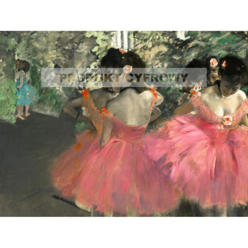 Edgar Degas Baleriny w kolorze różowym — produkt cyfrowy do pobrania