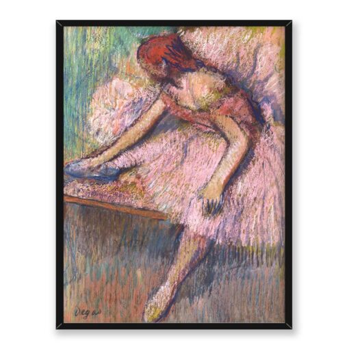 Edgar Degas Różowa tancerka 30x40