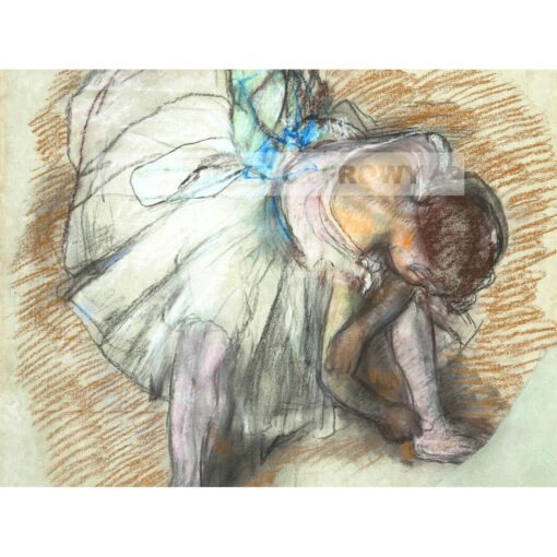 Edgar Degas Tancerka dopasowująca but — produkt cyfrowy do pobrania