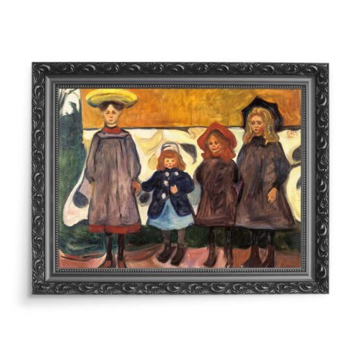 Edvard Munch Cztery dziewczynki w Asgardstrand 70x50 wydruk na płótnie CANVAS