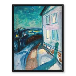 Edvard Munch Dom w świetle księżyca 30x40