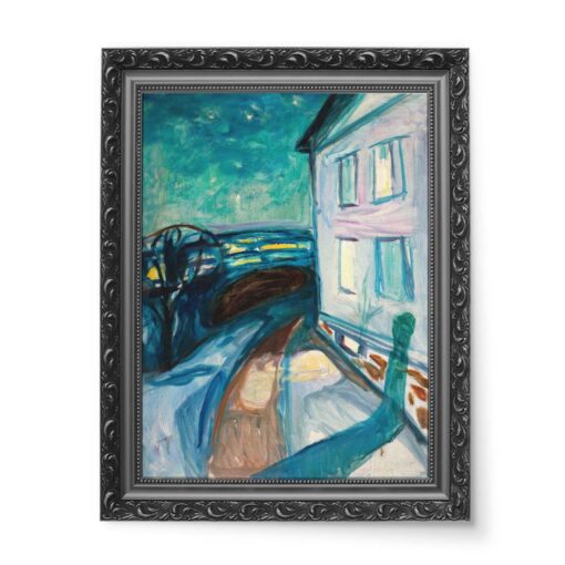 Edvard Munch Dom w świetle księżyca 50x70 wydruk na płótnie CANVAS