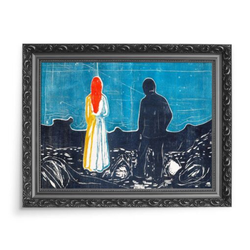 Edvard Munch Dwoje samotnych ludzi 70x50 wydruk na płótnie CANVAS