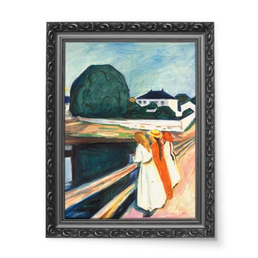 Edvard Munch Dziewczyny na moście 50x70 wydruk na płótnie CANVAS