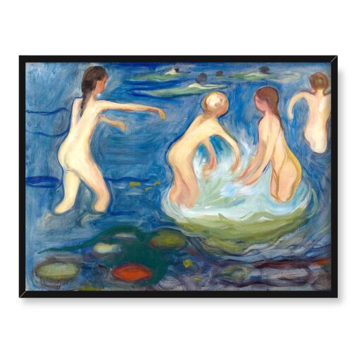 Edvard Munch Kąpiące się dziewczyny 40x30