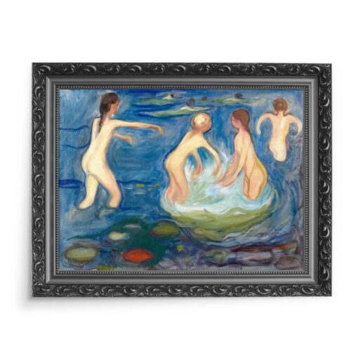 Edvard Munch Kąpiące się dziewczyny 70x50 wydruk na płótnie CANVAS