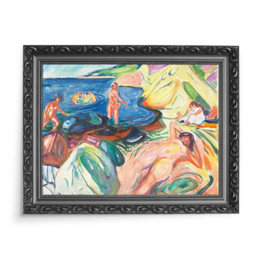 Edvard Munch Kąpiel słoneczna 70x50 wydruk na płótnie CANVAS