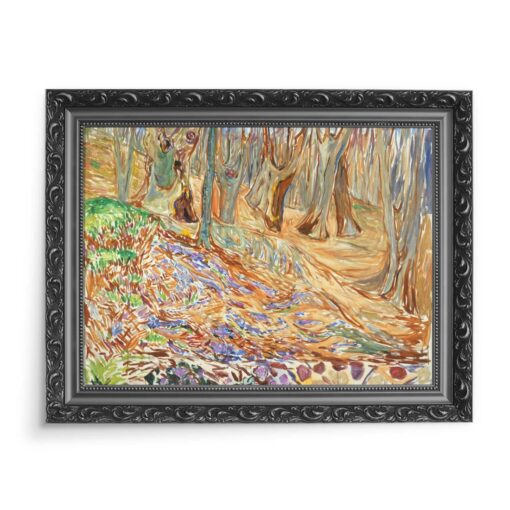 Edvard Munch Las wiązowy Wiosna 70x50 wydruk na płótnie CANVAS