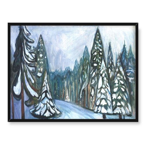 Edvard Munch Pierwszy śnieg 40x30