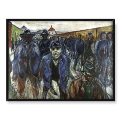 Edvard Munch Pracownicy w drodze do domu 40x30