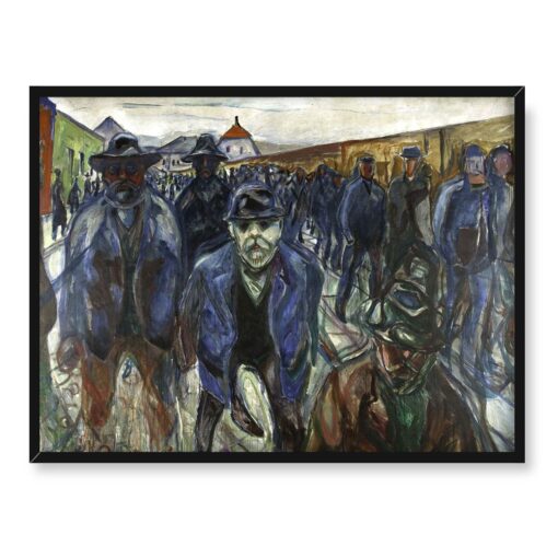 Edvard Munch Pracownicy w drodze do domu 40x30