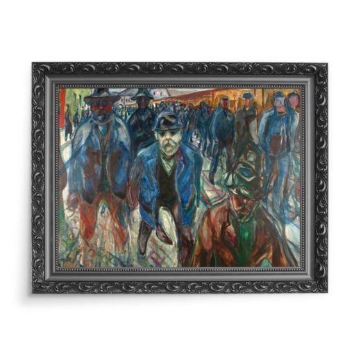 Edvard Munch Pracownicy w drodze do domu 70x50 wydruk na płótnie CANVAS