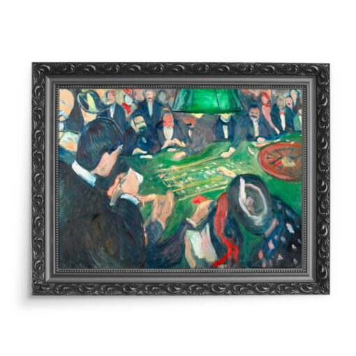 Edvard Munch Ruletka w Monte Carlo 70x50 wydruk na płótnie CANVAS