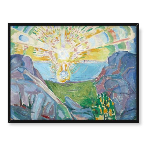 Edvard Munch Słońce 2 40x30 w RAMIE