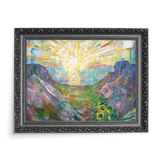 Edvard Munch Słońce 3 70x50 wydruk na płótnie CANVAS