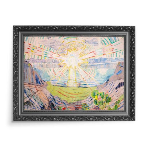 Edvard Munch Słońce 4 70x50 wydruk na płótnie CANVAS