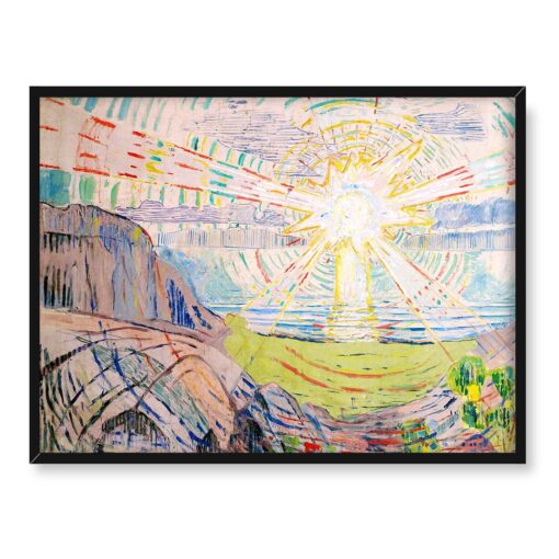 Edvard Munch Słońce 40x30 w RAMIE