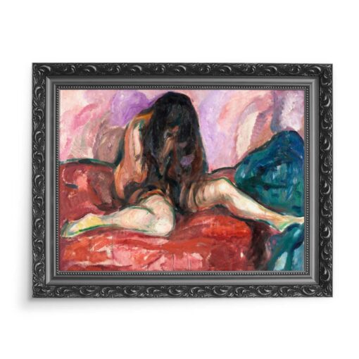 Edvard Munch Szlochająca nagość 70x50 wydruk na płótnie CANVAS