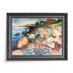 Edvard Munch Wybrzeże z czerwonym domem 70×50 wydruk na płótnie CANVAS