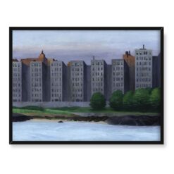 Edward Hopper Apartamentowce East River 40×30