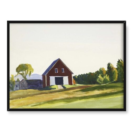 Edward Hopper Czerwona stodoła jesień 40x30