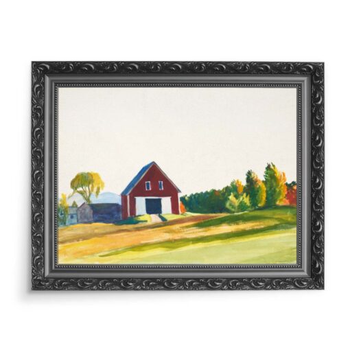 Edward Hopper Czerwona stodoła Jesień max 4050 70x50 wydruk na płótnie CANVAS
