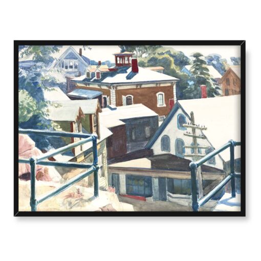 Edward Hopper Dachy w Gloucester 40x30