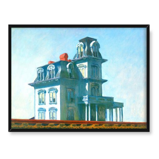 Edward Hopper Dom przy torach 40x30