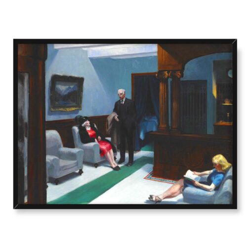 Edward Hopper Lobby hotelowe 40x30
