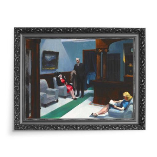 Edward Hopper Lobby hotelowe 70x50 wydruk na płótnie CANVAS