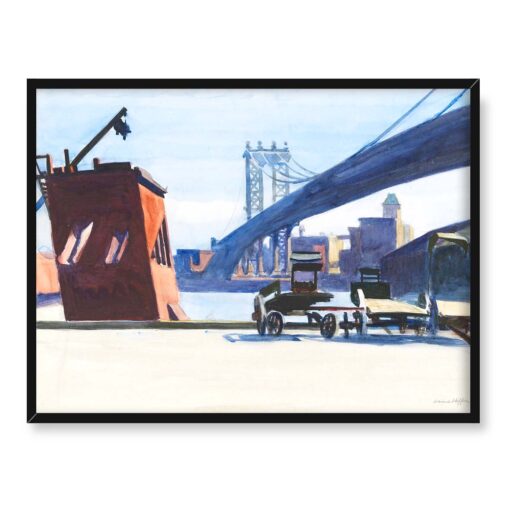 Edward Hopper Most Manhattański 40x30 w RAMIE