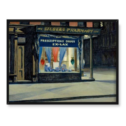 Edward Hopper Nowojorska apteka 40x30