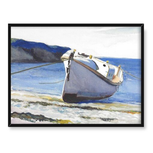 Edward Hopper Łódź straży przybrzeżnej 40x30 w RAMIE