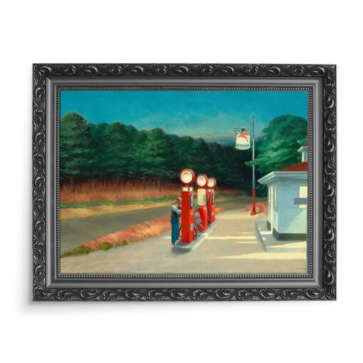 Edward Hopper Stacja benzynowa 70x50 wydruk na płótnie CANVAS