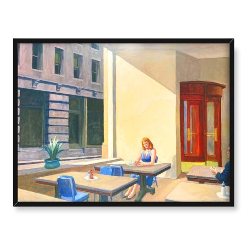 Edward Hopper Światło słoneczne w kawiarni 40x30
