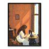 Edward Hopper Szyjąca dziewczyna 30×40