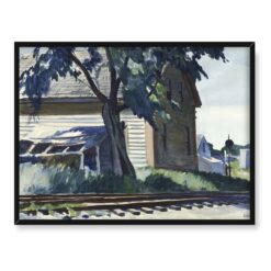 Edward Hopper Tory kolejowe w Lime Rock 40×30